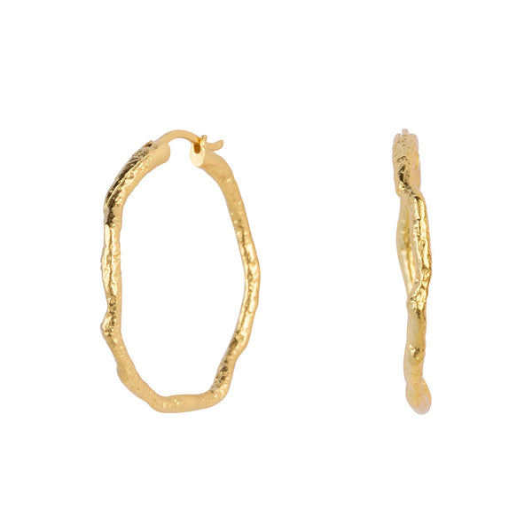 First love gold earrings