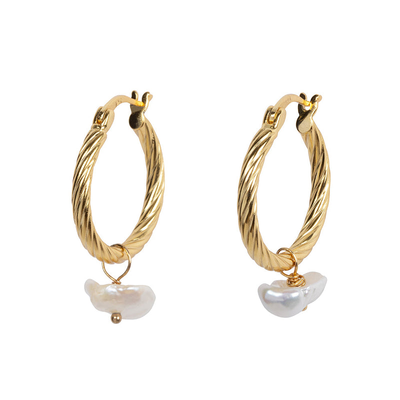 True love gold earrings